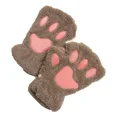 thumbnail image 1 of Guantes De Invierno Para Mujer, Sin Dedos De Pata De Gato, 1 of 4