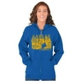 thumbnail image 3 of Popeye Kansas KS Local State Pride Zip Up Hoodie Men's Women's Brisco Brands M, 3 of 6