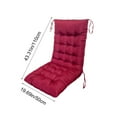 thumbnail image 3 of geerera Rocking Chair Cushion, Tufted High-Back & Seat Pad, Thickened Comfort, 43x20 Inch, with Secure Ties, for Indoor & Outdoor Use, 3 of 6