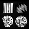 thumbnail image 3 of 8pcs/set Gobos Graphics Cards Metal Plates with Hollow Patterns for Optical Snoot Conical Focalize Condenser Art Special Effects Shaped Beam Light Photography Light Accessories, 3 of 7
