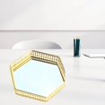 thumbnail image 3 of Tray Serving Mirror Jewelry Dish Storage Display Piece Mirror Jewelry Tray Home Counter Decors Style3, 3 of 8