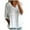 White-01, variant on Mittory Women's Summer Cotton Linen Shirts Flowy V Neck 3/4 Sleeve Lace Tirm Loose Fit Casual Peplum Tops Blouses