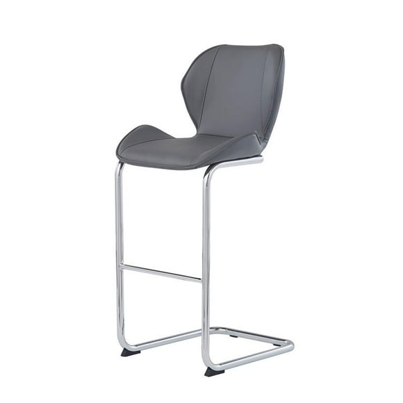 Global Furniture USA Faux Leather Dining Chairs in Gray (Set of 4)