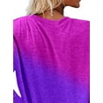 thumbnail image 4 of DYMADE Women Plus Size Round Neck Casual Tie Dye Long Sleeve T-shirt, 4 of 4