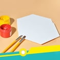 thumbnail image 5 of 3 tableros de dibujo de algodón hexagonales gruesos para pintura artística, lienzo para pintura al óleo, bloc de dibujo (blanco, 12,5 cm de lado), 5 of 5
