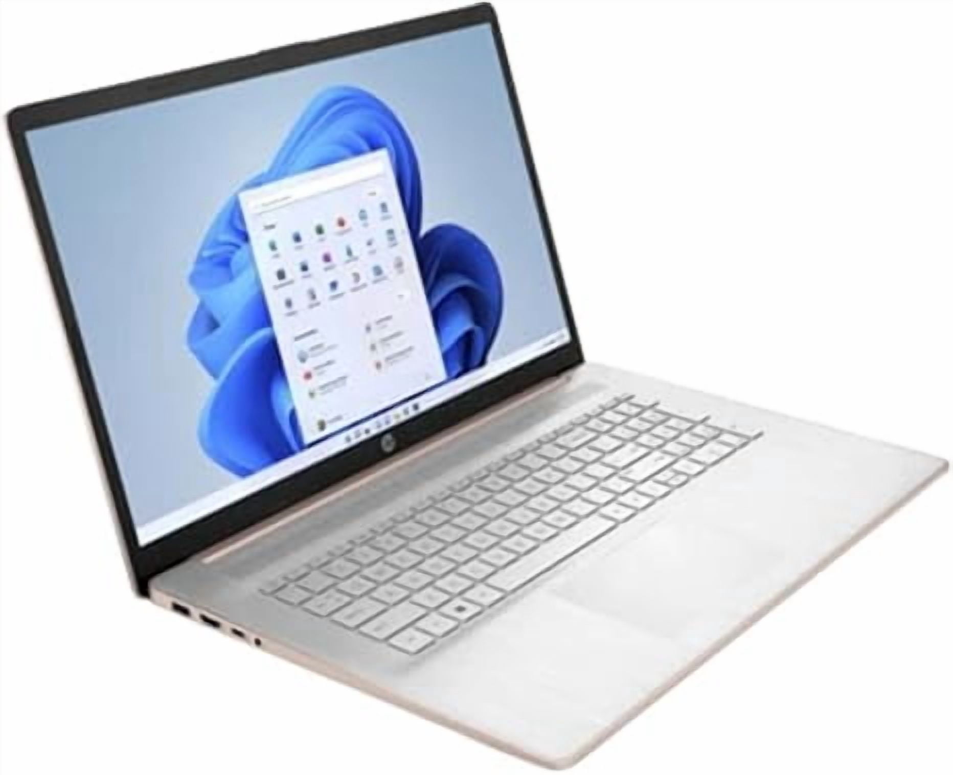 HP 17 inch Laptop for Business and Student, 17.3" HD+, Intel Celeron N4500, 4GB RAM, 256GB SSD,Intel UHD Graphics,IPS, Wi-Fi6, Numeric Keypad, Windows 11 Home,Pale Rose Gold