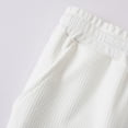 thumbnail image 6 of KIHOUT Men's Casual Solid Waffle Knit Elastic Waist Drawstring Breathable Beach Shorts with Pockets, 6 of 7