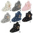 thumbnail image 2 of GYRATEDREAM Newborn Infant Baby Girl Boy Cotton Booties Stay On Sock Slippers Soft Bedroom Shoes Non-Skid Ankle Boots Toddler Crib Warm Shoe First Walker Birthday Shower Gift 0-18M, 2 of 12