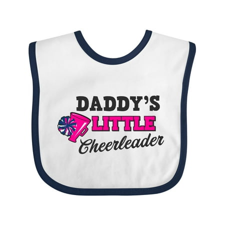 

Inktastic Daddy s Little Cheerleader with Megaphone and Pom Poms Gift Baby Girl Bib