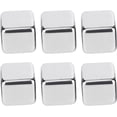 thumbnail image 5 of Stainless Steel Ice Cubes, Reusable Whiskey Wine Chilling Stones with Ice Tong Storage Box Metal Ice Cubes Chilling Stone(6Pcs), 5 of 5