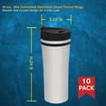 thumbnail image 5 of 15 oz. Mia Insulated Stainless Steel Travel Mugs - 10 pack - Black, 5 of 5