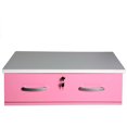thumbnail image 6 of Better Home Products Cindy 4 Drawer Chest Wooden Dresser with Lock White and Pink, 6 of 7