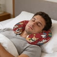 thumbnail image 4 of Travel Pillows U Shape Memory Foam Scarf Dog Plane Neck Pillows Head Support Comfort Portable Puppy Animal Paw Print Tennis Ball Red Headrest Neck Pillow for Airplane Car Office Home Chair Sleeping, 4 of 9