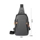 thumbnail image 3 of Fiudx Mochila Bandolera Unisex, Diseño Ligero de Nailon, Correa Ajustable para El Hombro, Ideal para Senderismo, Ciclismo y Gimnasio, Color Negro y Gris, 18 X 8 X 30 Cm., 3 of 6