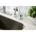 thumbnail image 4 of Kingston KB3571BLBS Vintage Single-Handle 2-or-4 Hole Kitchen Faucet with Brass Sprayer in Polished Chrome, 4 of 7