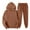 AS19-Coffee, variant on Womens 2 Piece Outfits Lounge Hoodie Sweatsuit Sets Oversized Sweatshirt Baggy Workout Sets For Men Sweatpants Light Purple M