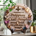 thumbnail image 5 of Grrvtrz Round Wooden Nativity Resurrection Decorative Wall Hanging Home Baptism Decoration,Holiday Products,Christmas Decorations, 5 of 5