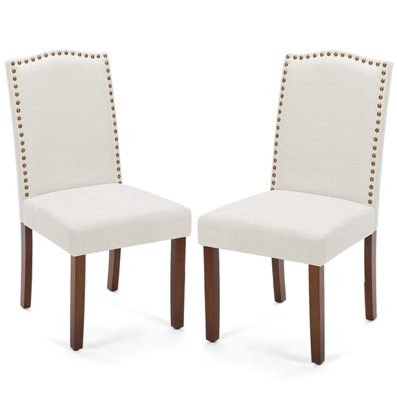EDX Dining Chairs Set of 4, Mid Century Modern Chair Round Upholstered Curved Backrest, Kitchen Vanity Living Room Chairs with Black Metal Legs, White
