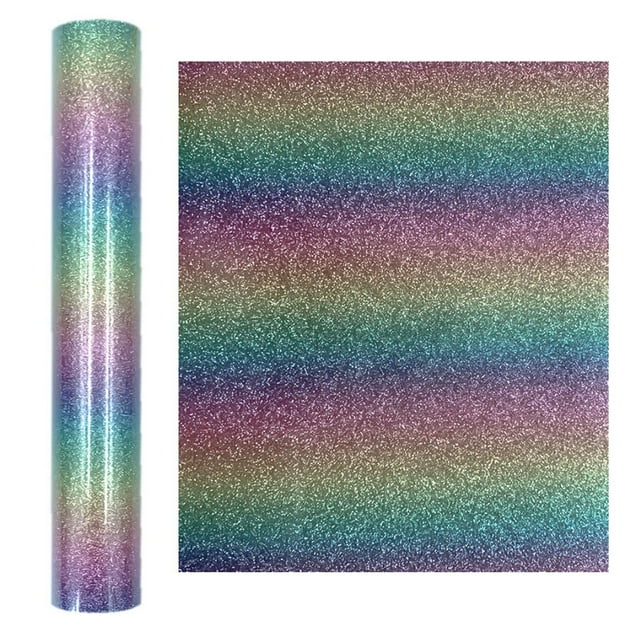 EGNMCR Room Decor Home Decor Glitter Powder Wave Heat Transfer Film Heat Transfer Vinyl Clothing DIY Printing the Sticker