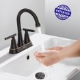 thumbnail image 2 of Bathroom Faucets Hurran, lavabo de bronce frotado con aceite de 4 pulgadas con 3 orificios, 2 of 7