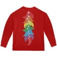 thumbnail image 2 of Halloween Rainbow Heart Unicorn Costume Pony Toddler Long Sleeve T Shirt Red 2T, 2 of 2