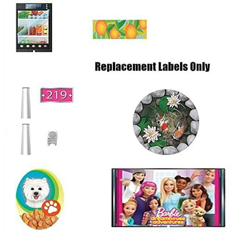 Replacement Parts for Barbie Dreamhouse FHY73 Replacement Labels Stickers Sheet