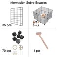 thumbnail image 2 of Valla para mascotas 35 paneles jaula para perro bricolaje metal corral para perro grande resistente plegable para gatos, 2 of 5