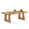 thumbnail image 2 of Tribesigns Large Conference Table, 70.9 Inches Rectangular Office Desk, Rustic Wood Conference Meeting Room Table for 6-8 People, Breakroom, Reception Office Furniture (Brown), 2 of 11