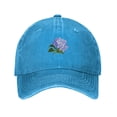 thumbnail image 1 of ZICANCN Vintage Purple Flowers Adjustable Baseball Cap Women, Hats for Men Adult Washed Cotton Denim Baseball Caps Fashion Blue, 1 of 8