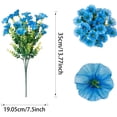 thumbnail image 2 of Vibrant 10-Bundle Artificial Flowers: Lifelike Morning Glory & Eucalyptus Decor, 2 of 8