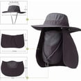 thumbnail image 6 of BUTKLNYTS 2 Pack Sun Hat for Women and Fishing Hat for Men Neck Flap, Face Cover, UPF 50+ for Outdoor Use, 6 of 13