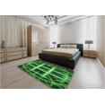 thumbnail image 5 of Ahgly Company Machine Washable Indoor Rectangle Transitional Deep Emerald Green Area Rugs, 2' x 5', 5 of 7