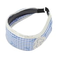 thumbnail image 4 of Unique Bargains 1 Pc Headband Plaid with Bow Hair Accessories Blue, 4 of 5