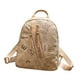 thumbnail image 2 of Mochila para mujer, estilo vintage, con estampado, ideal para viajes de calle. Beige, 2 of 9