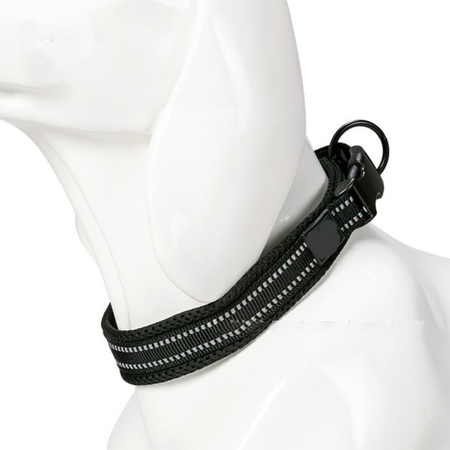 Collar para perros suave, acolchado y reflectante para perros grandes, medianos y pequeños - Arnés a juego,