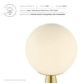 thumbnail image 3 of Apex Glass Globe Glass Table Lamp, White Satin Brass, 3 of 7