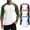 Army Green, variant on 3 Pack Men's 3/4 Sleeve Shirts Crew Neck Baseball T Shirts Moisture Wicking Athletic Tops,Black(XXL)