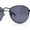 Gunmetal - Black, variant on Polarized Retro Hipster Round Metal Rim Normcore Sunglasses All Black