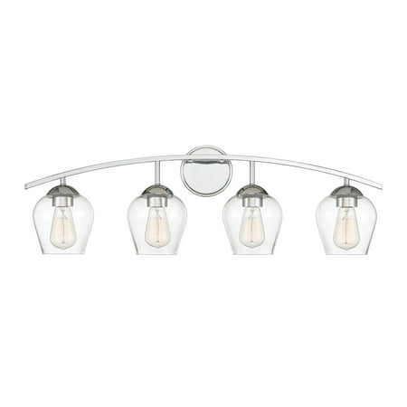 

Trade Winds Lighting 4 Light Bathroom Vanity Light In Chrome - TW100038-CH