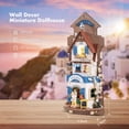 thumbnail image 2 of Rolife DIY Miniature Dollhouse Kits Room Decor with LED Wooden Wall Hanging Mini House kit with Hooks Craft Kits Decor Birthday Gift (Island Dream Villa), 2 of 8