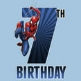 thumbnail image 2 of Boy's Marvel Spider-Man Swinging 7th Birthday  Graphic T-Shirt, 2 of 4