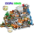 thumbnail image 1 of 1315pcs Compatible With 21137 Minecraft Building Blocks Cave Elevator Village Doll Modular Building Blocks Diy Children's Toys, 1 of 2