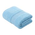 thumbnail image 1 of Toalla de algodón de rizo, suave y absorbente, agradable para la piel, de color sólido, jacquard, para ducha, para el hogar, baño, spa, salón de belleza., 1 of 8