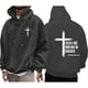 thumbnail image 5 of MHFRRA Sudadera con Capucha Estampada, Cómoda Sudadera con Capucha con Un Elegante Diseño Gráfico para Uso Informal y Actividades Al Aire Libre Gris, 5 of 5