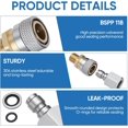 thumbnail image 3 of Air Rifle Accessories Coupler Fittings – 1/8 Inch BSP Pneumatic Connector for PCP Air Rifle Charging – Stainless Steel Quick Connect Adapter for Paintball Guns & Pneumatic Equipment, 3 of 5