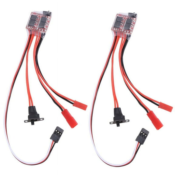2X 20A Bustophedon ESC Brushed Speed Controller For RC Car Truck Boat