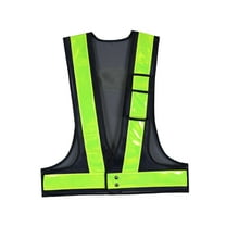 High Visible Reflective Safety Vest Breathable for Jogging Worker Volunteer Black