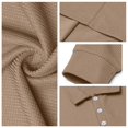 thumbnail image 5 of Hearthz Mens Polo Shirts Soft Breathable Moisture Wicking Long Sleeve Work Shirts for Men Solid Color Collared Mens Golf Polos Khaki S, 5 of 5