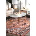 thumbnail image 4 of nuLOOM Florence Vintage Persian Area Rug, 8' 2" x 10', Rust, 4 of 7