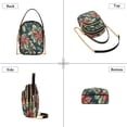 thumbnail image 3 of FORMRS Crossbody Bag for Women Quilted Travel Shoulder Cell Phone Purse with Chain Strap Handbag, Retro Christmas Poinsettia, 3 of 7